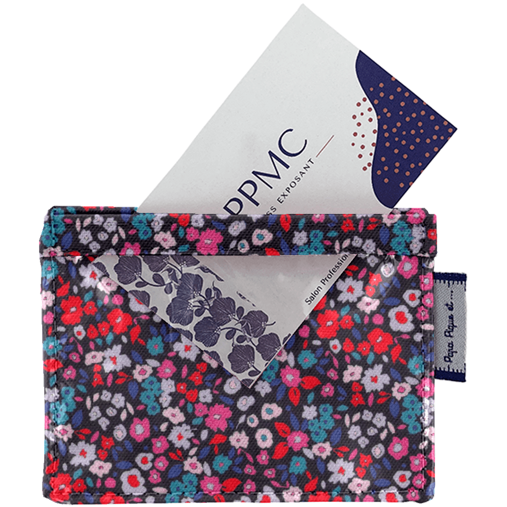 Porte Badge Romance Fleurie