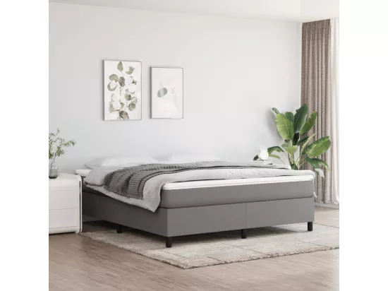 Sommier à lattes de lit Gris foncé 180x200 cm Tissu
