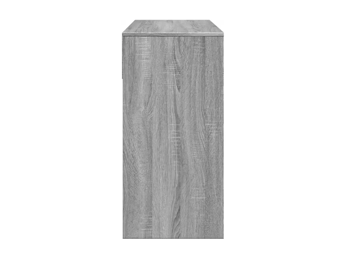 Coiffeuse avec miroir sonoma gris 80x39x80 cm