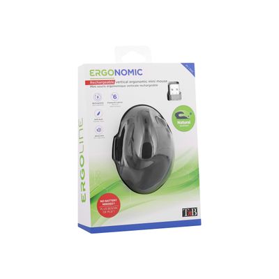 T'nB Ergo Line Mini - souris sans fil ergonomique - noir