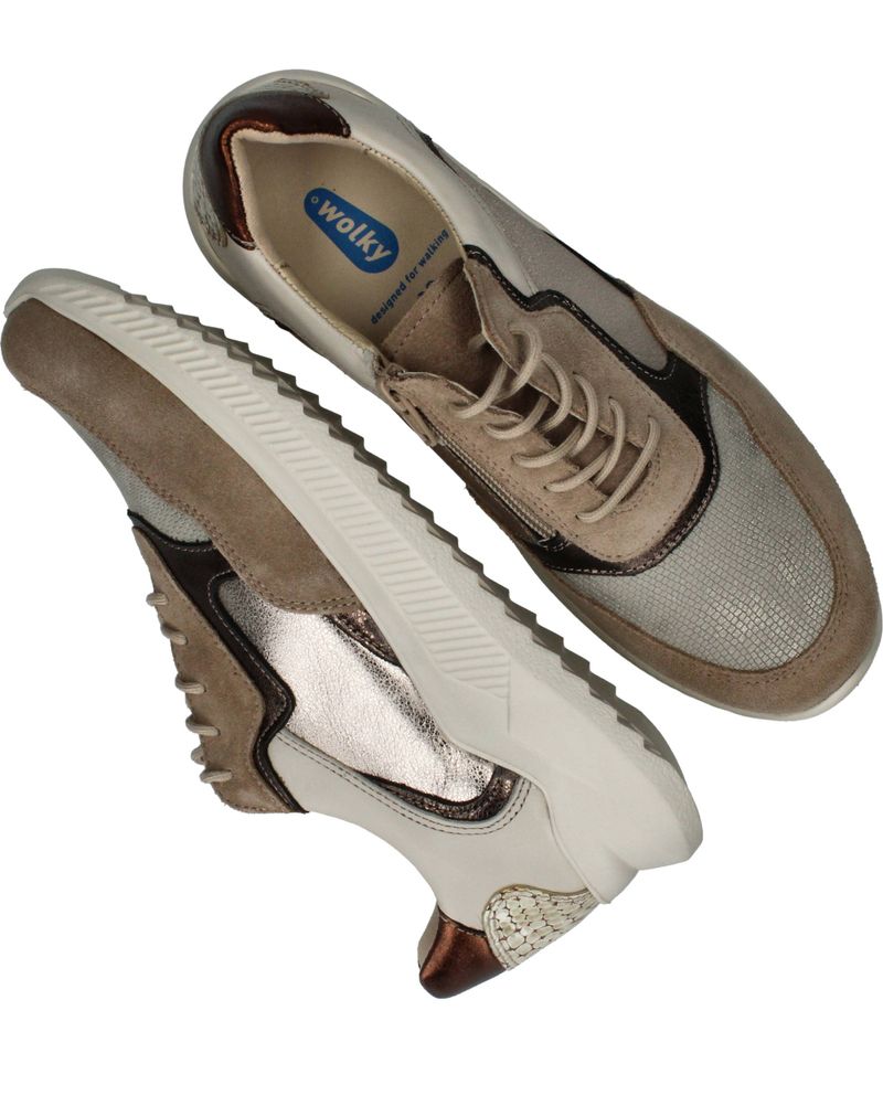 Wolky E-Way S2F Sneakers Beige Dames
