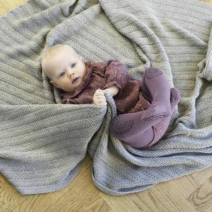 GoBabyGo Kravle Strømpebukser Misty plum