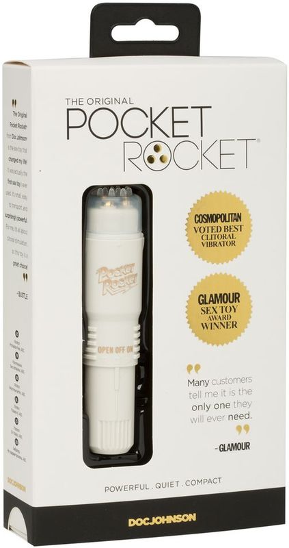 Doc Johnson - Pocket Rocket- Vibrator - Ivory - Ø 20 mm
