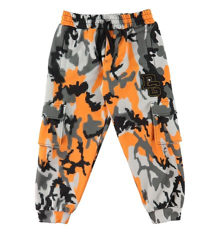 Dolce & Gabbana Bukser - Reborn To Live - Orange/Gr? Camouflage