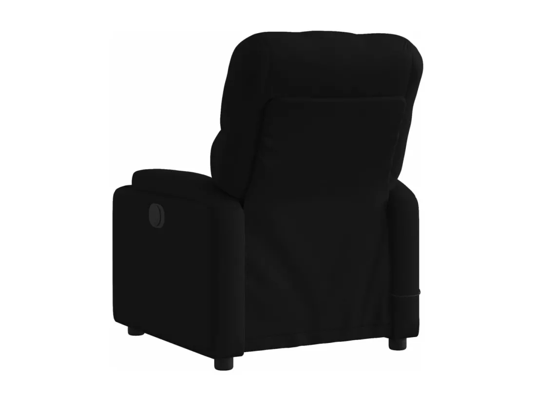 Fauteuil massant inclinable Noir Tissu