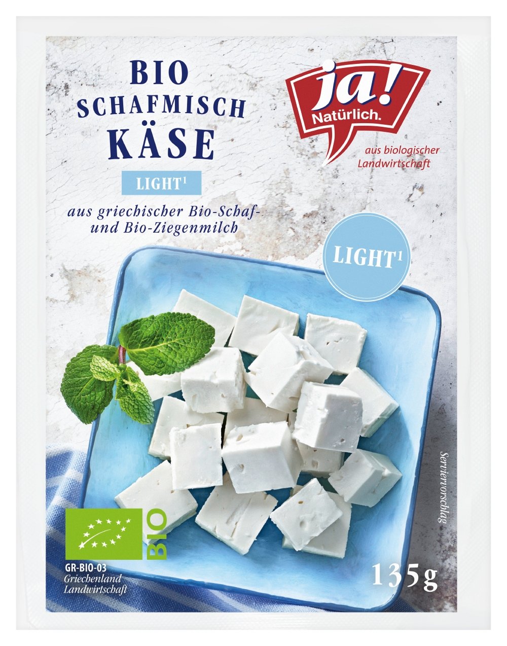 Ja! Natürlich Schafmischkäse Light