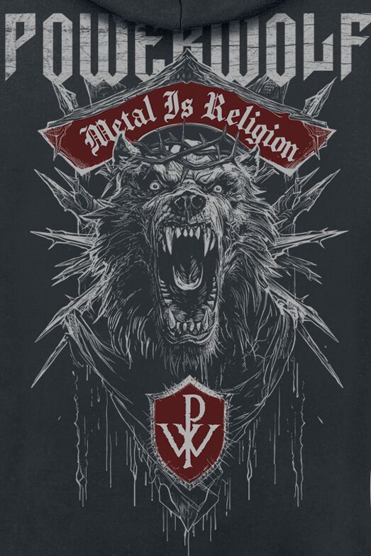 Chaos Crest | Powerwolf Sweat-shirt à capuche