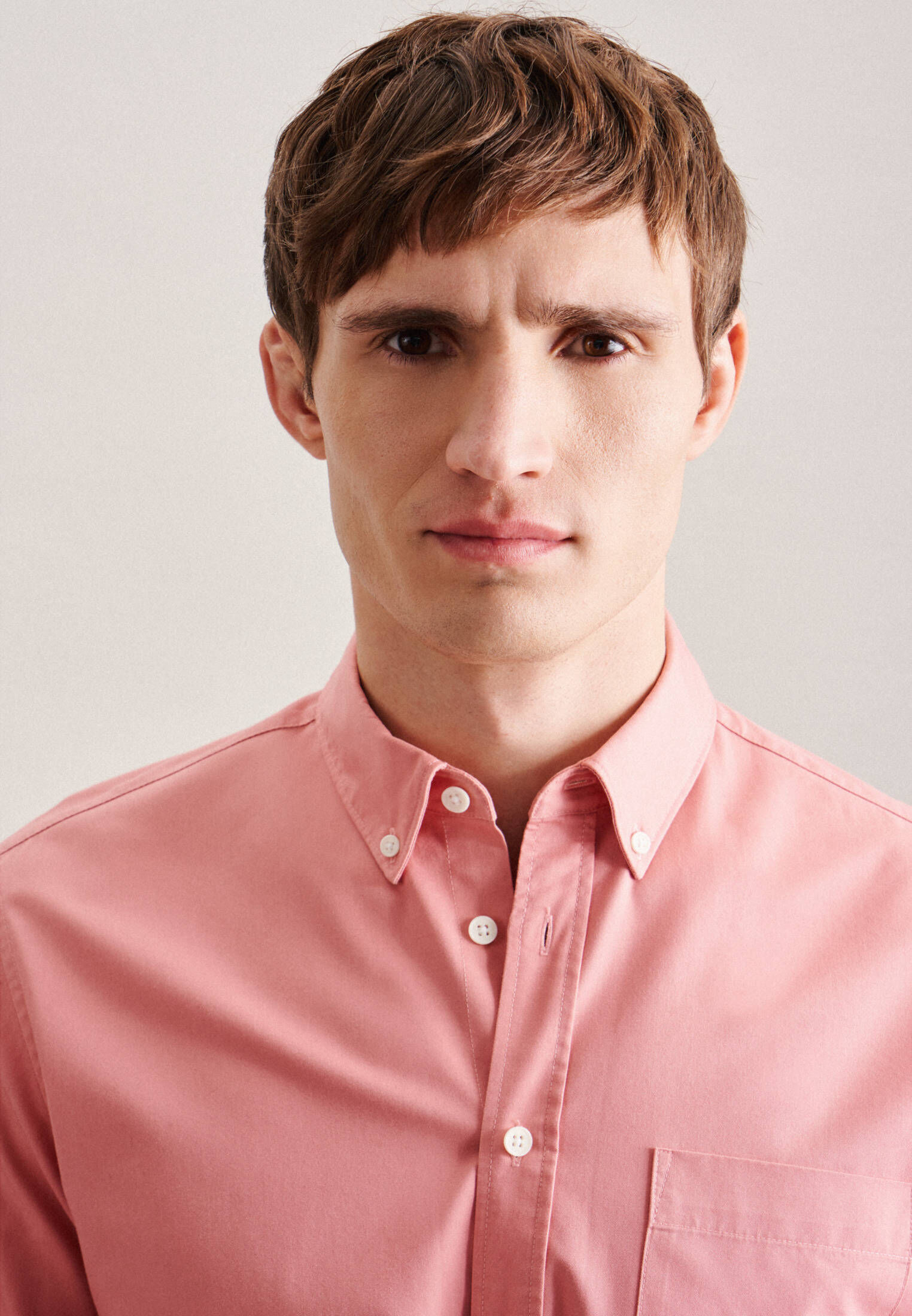 Seidensticker| Herren Casual Hemd Schwarze Rose