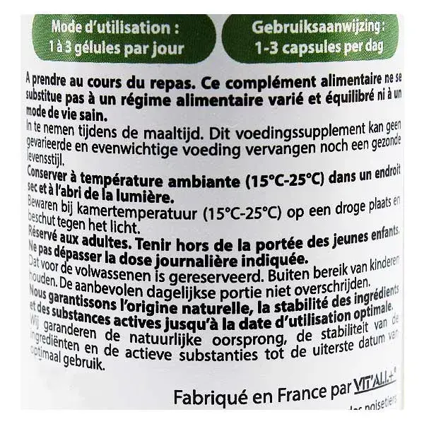 Vit'all+ Complexo de Equinácea Orgânica 60 cápsulas vegetais
