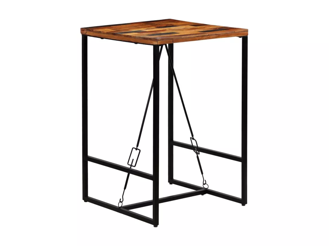 Table de bar Bois recyclé solide 70 x 70 x 106 cm