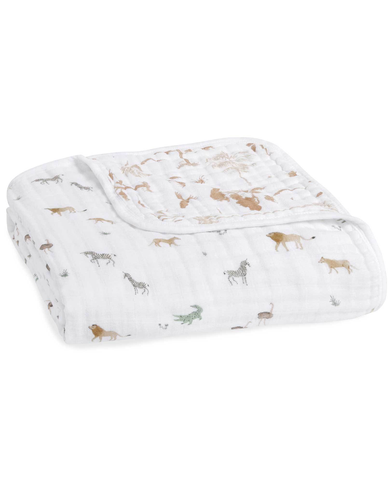Musselin-Babydecke SAFARI DREAM (120x120)
