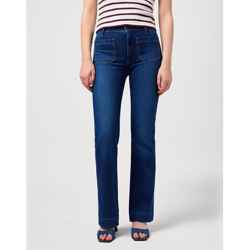 Wrangler Flare Jeans, Dark Wash, W29/L32