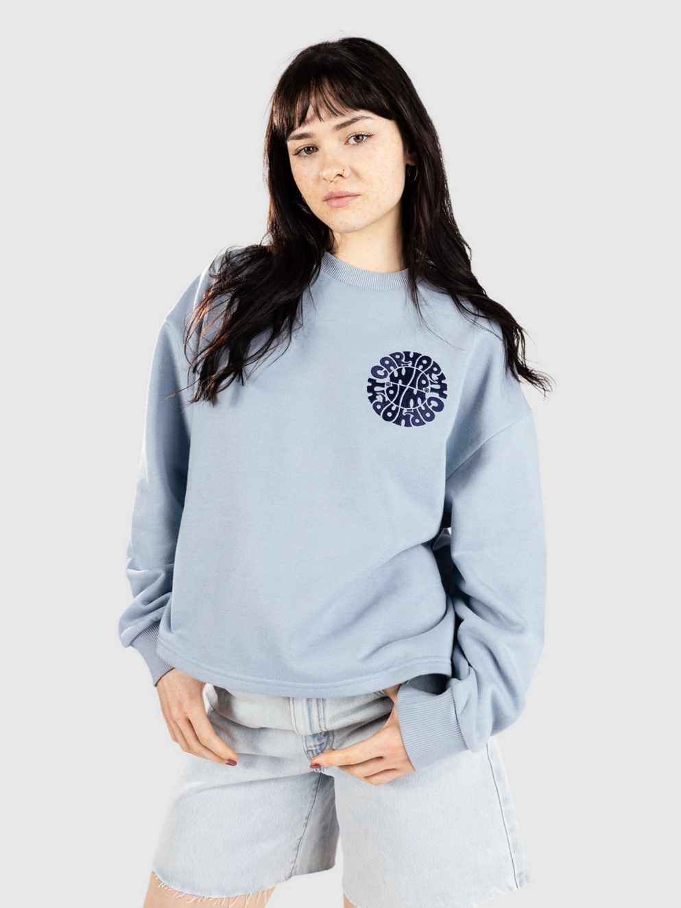 Carhartt WIP Jazzy Sweater frosted blue/ink