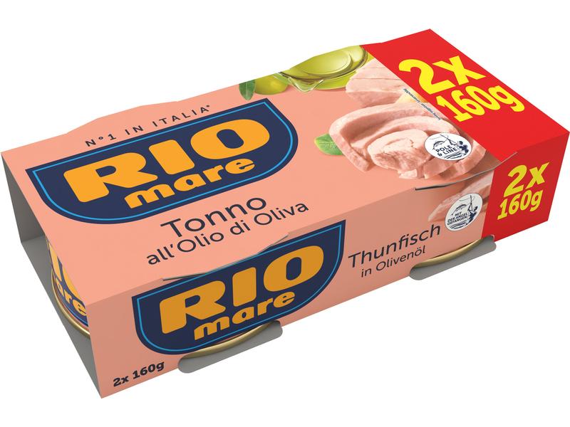RIO mare Dose Thunfisch in Olivenöl 2 x 160 g Thunfisch an Olivenöl