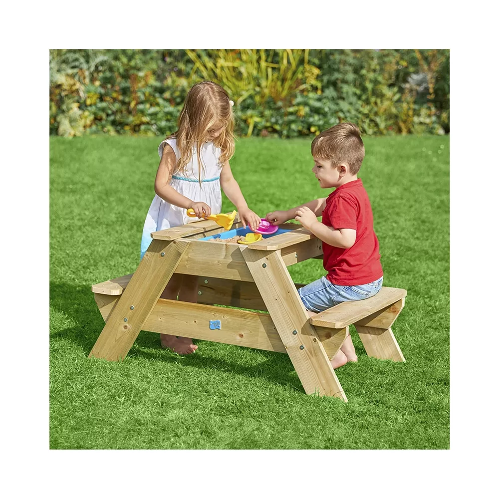 TP TOYS Early Fun Holz Picknick-Tisch & Sandkasten