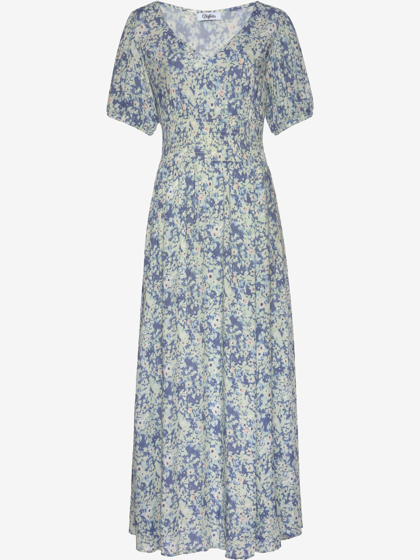 Robe longue encolure en v dégagée