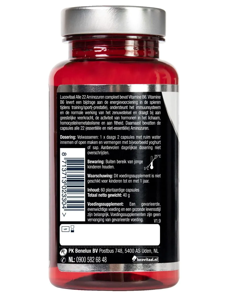 Alle 22 Aminozuren Compleet 60 capsules