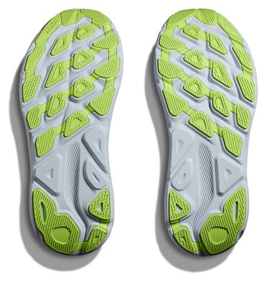 Chaussures Running Hoka Clifton 9 Gris/Rose/Vert Femme