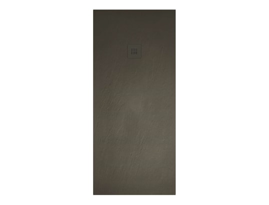 POALGI - Receveur de douche , extraplat, noir anthracite, l.70 x l.9...