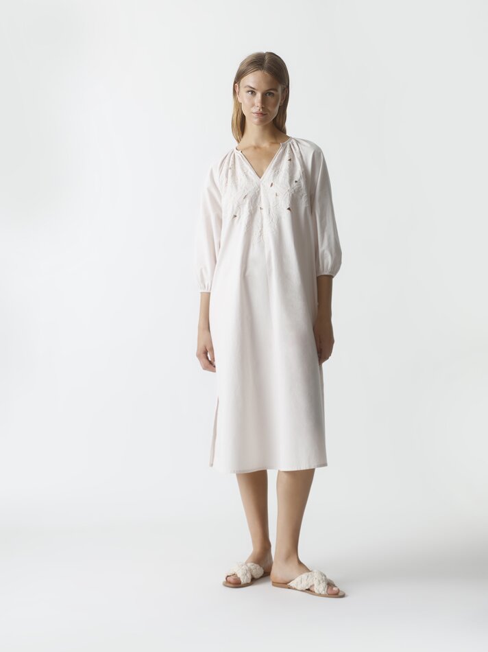 Caftan bordado - Bege