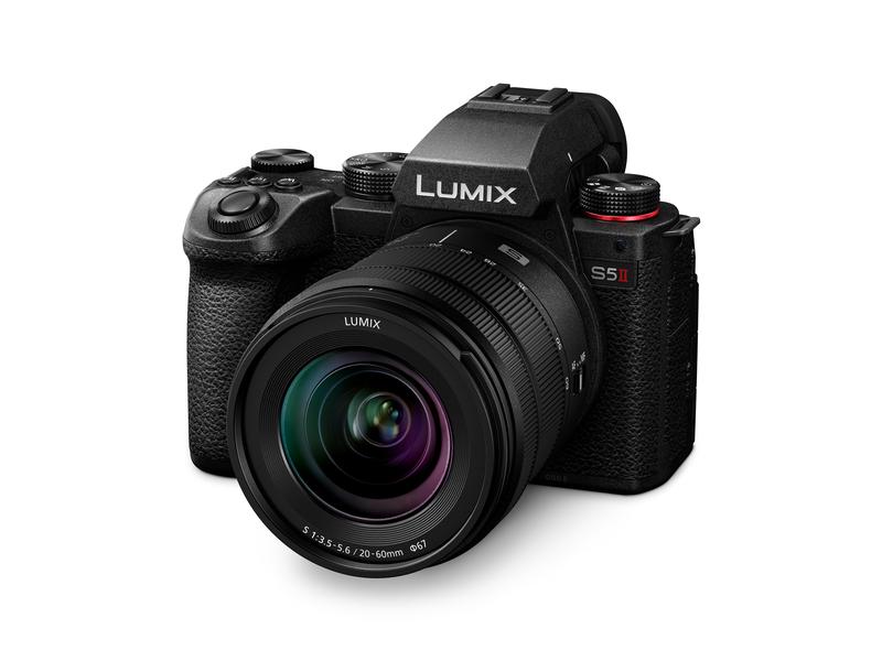 Panasonic Fotokamera LUMIX S5 Mark II 20-60 mm F3.5-5.6 Spiegellose Vollformatkamera mit Phasen-Hybrid-Autofokus, Aktive Bildstabilisierung und Objektiv