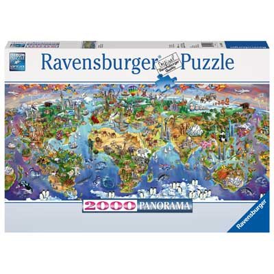World Wonders Panoramic 2000 Piece Jigsaw Puzzle (Jigsaw)