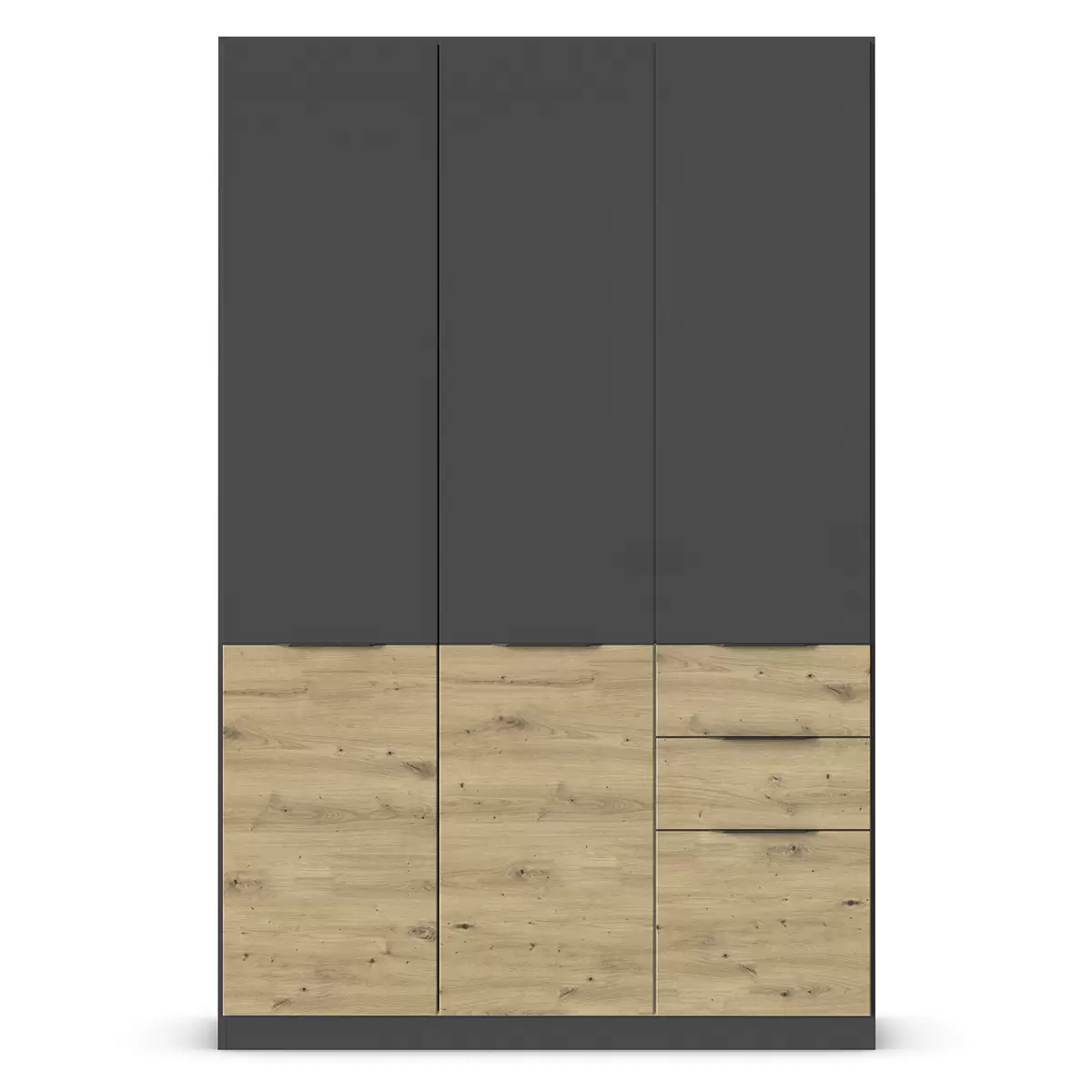 Kleiderschrank 3trg. Max-Extra anthrazit,Artisan Eiche