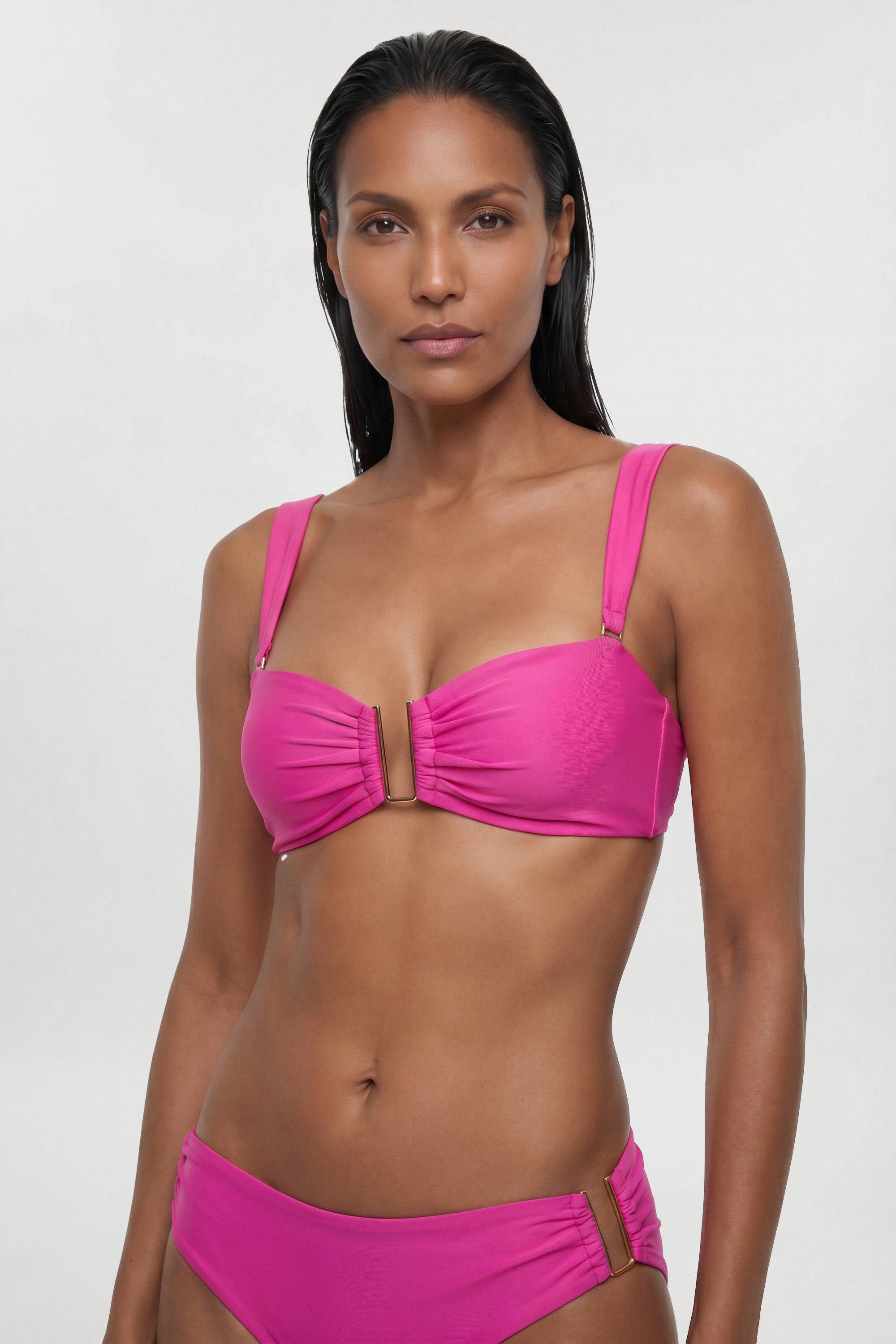 KarenMillen Bikini Bas avec bordure dorée