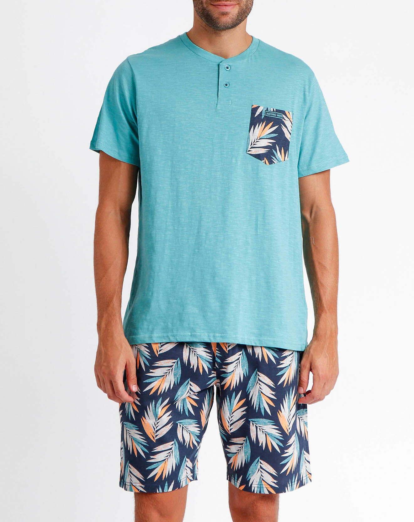 Antonio Miro Pyjama T-Shirt & Short Bastian bleu