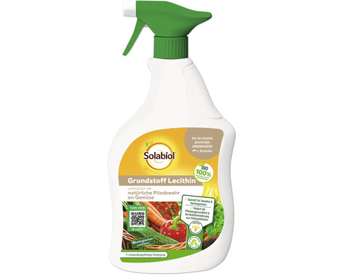 Lecithine basis ingrediënt Solabiol plantenversterkende spray 1 l gebruiksklare pompspray natuurlijke schimmelbescherming op groenten