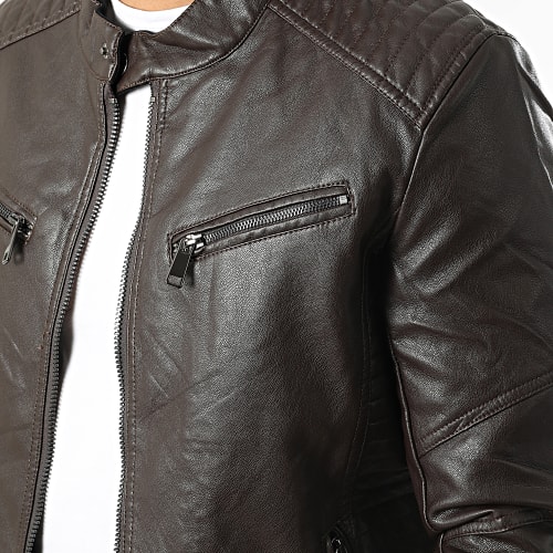 Veste Biker 5032 Marron