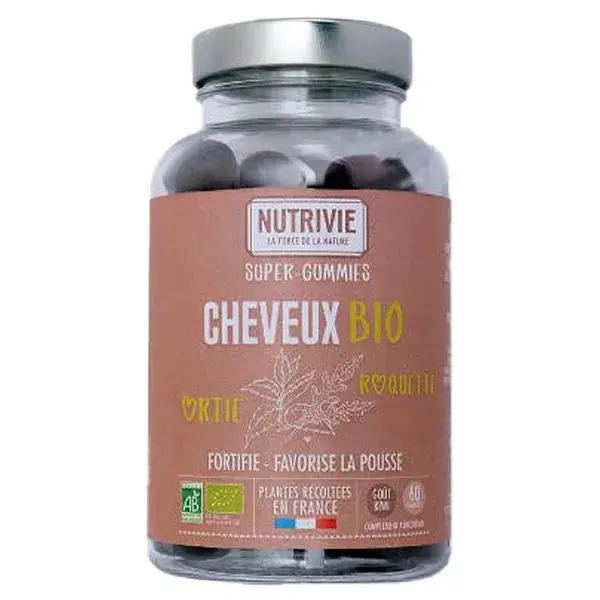 Nutrivie Super Gummies para Cabelo – 60 gomas