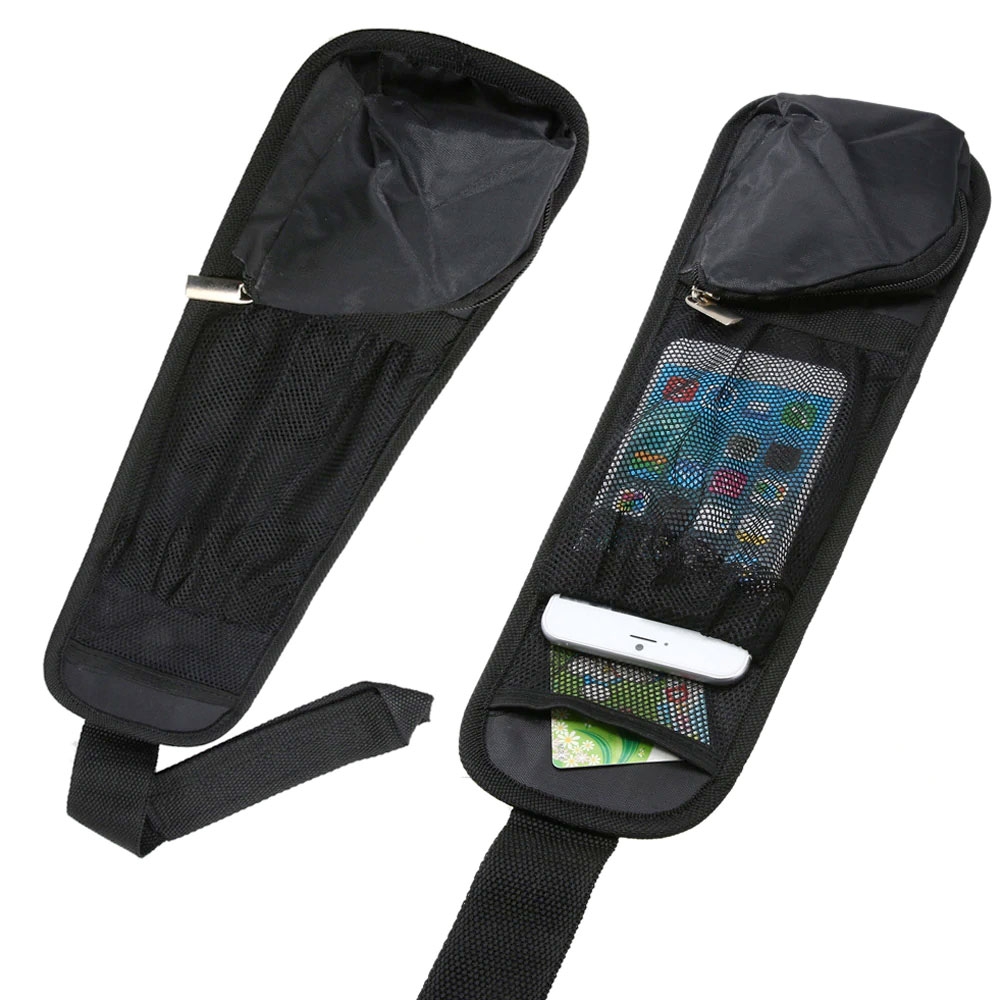 (37x12.5cm) Autositz Hänge Organizer Flaschenhalter Tasche - Schwarz