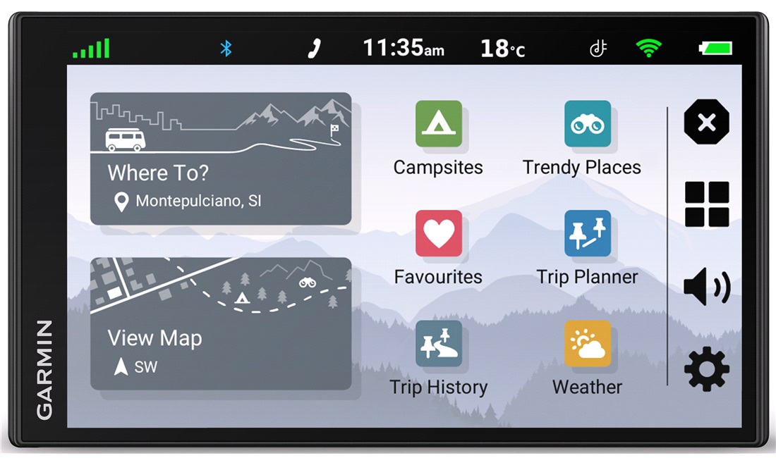 Garmin Campervan Navigation