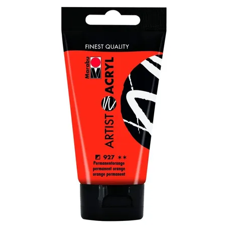 Marabu Artist Acryl, Permanentorange 927, 75 ml