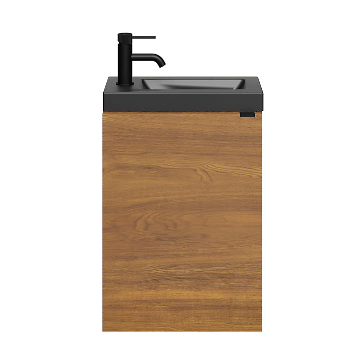 Plan vasque noir GoodHome Nira 45 cm