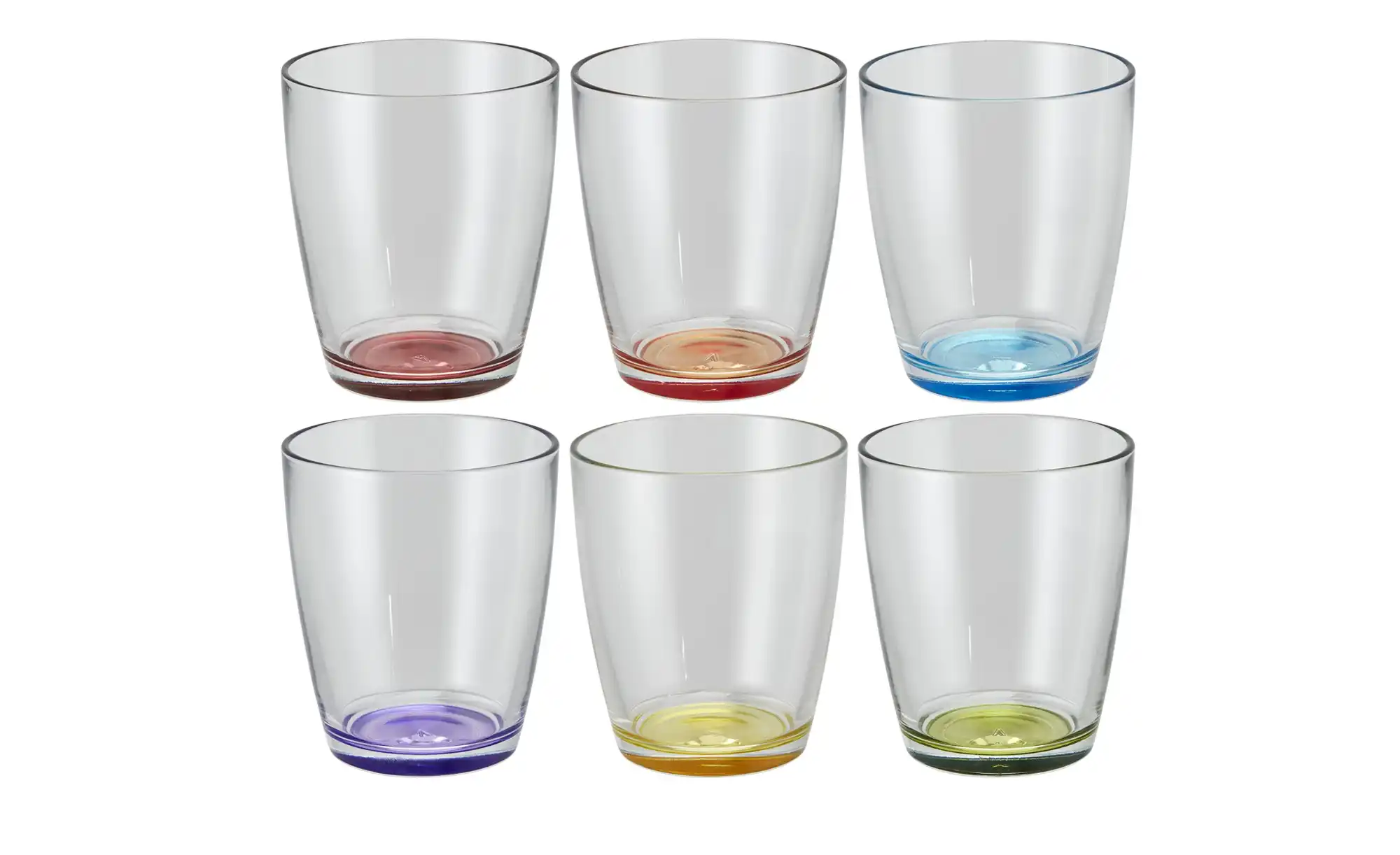 Glas, 6er-Set Colore