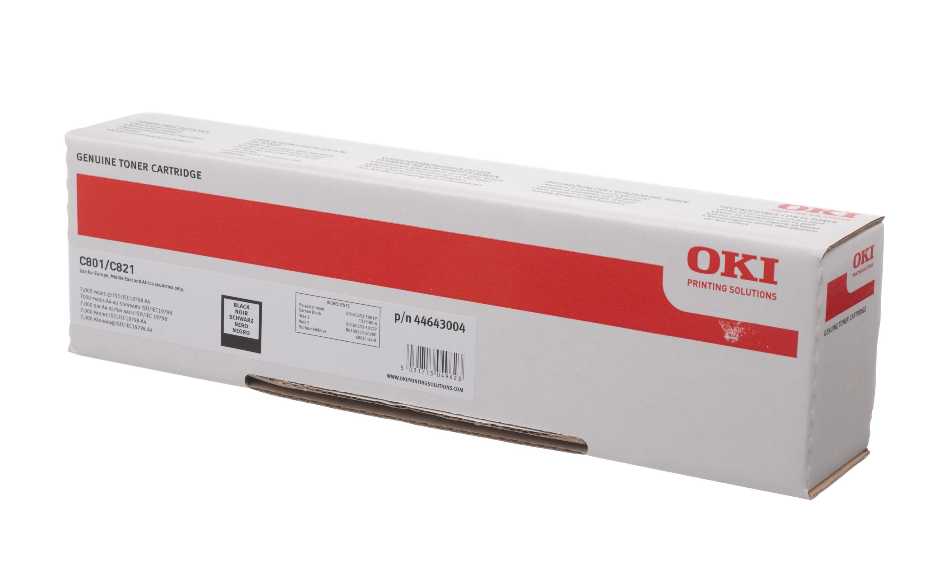 Toner 44643004 Black<br>Toner, Schwarz