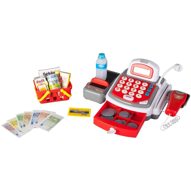 Besttoy - Registrierkasse mit Zubehör - weiß-rot-grau