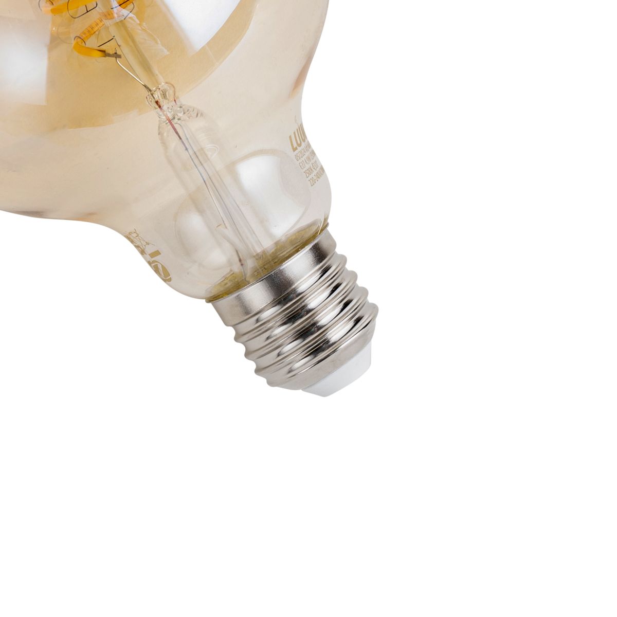 Set van 5 Smart E27 dimbare LED lampen G95 amber 4.9W 320 lm 2500K