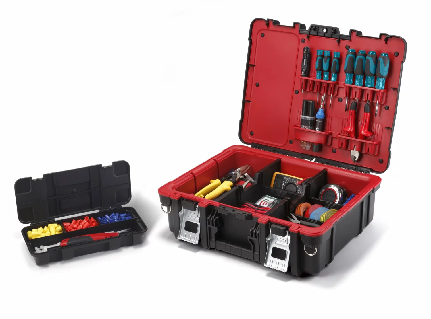 Keter 237003 Technician gereedschapskoffer - zwart/rood