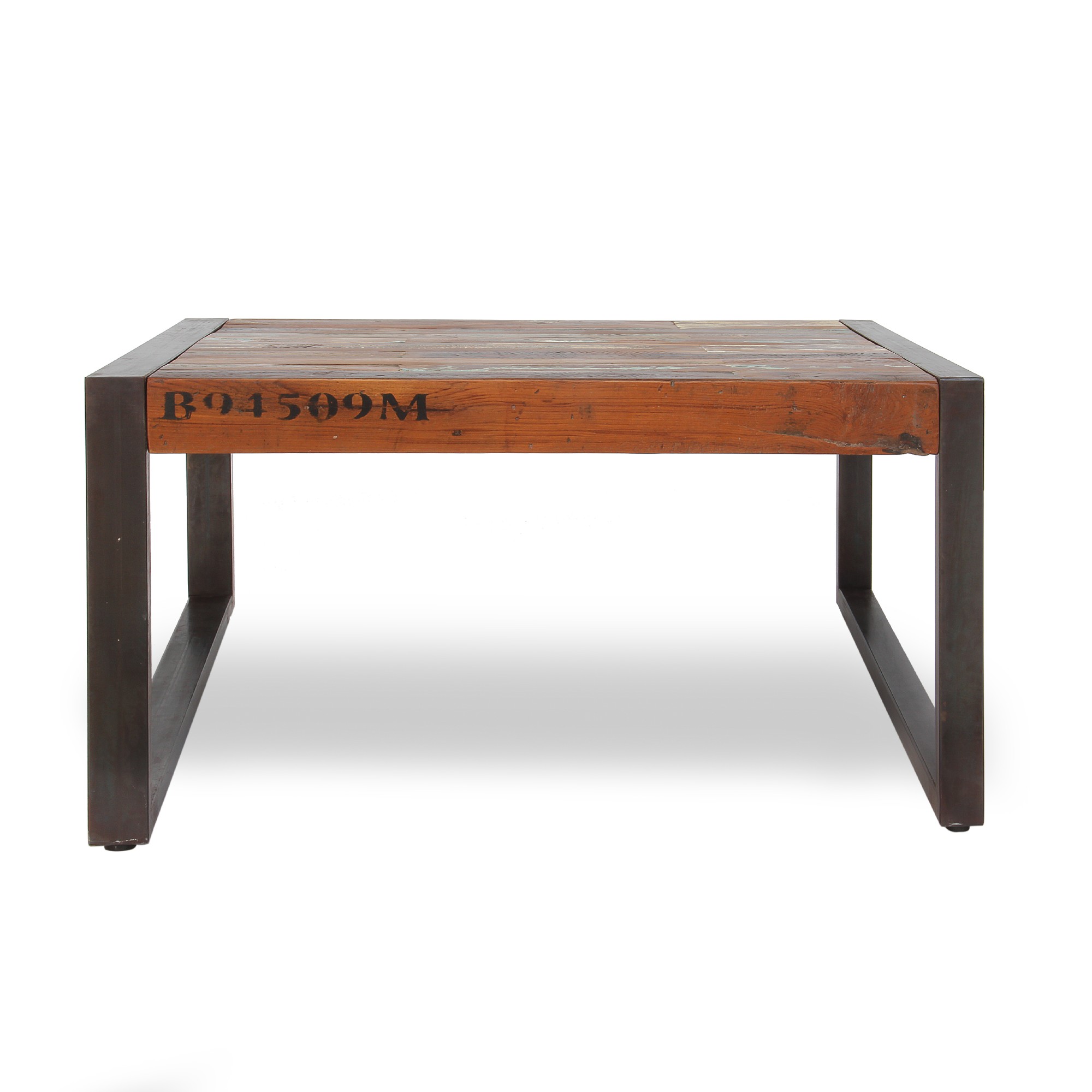 Tisch 'Halifax', braun, schwarz, Restfarbe, T 80 cm, B 80 cm, H 40 cm von fischer's lagerhaus