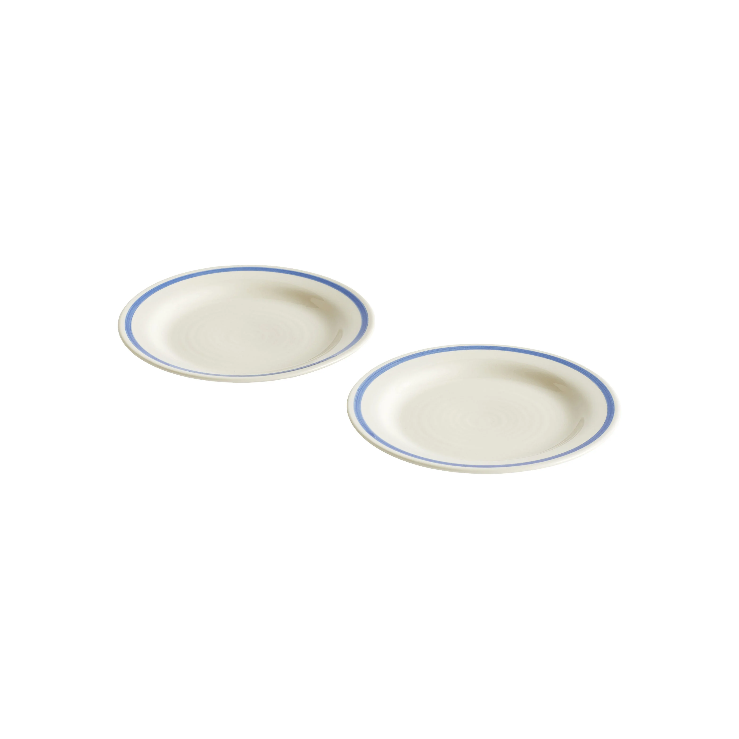 SOBREMESA - Set de 2 assiettes à dessert céramique | Bleu
