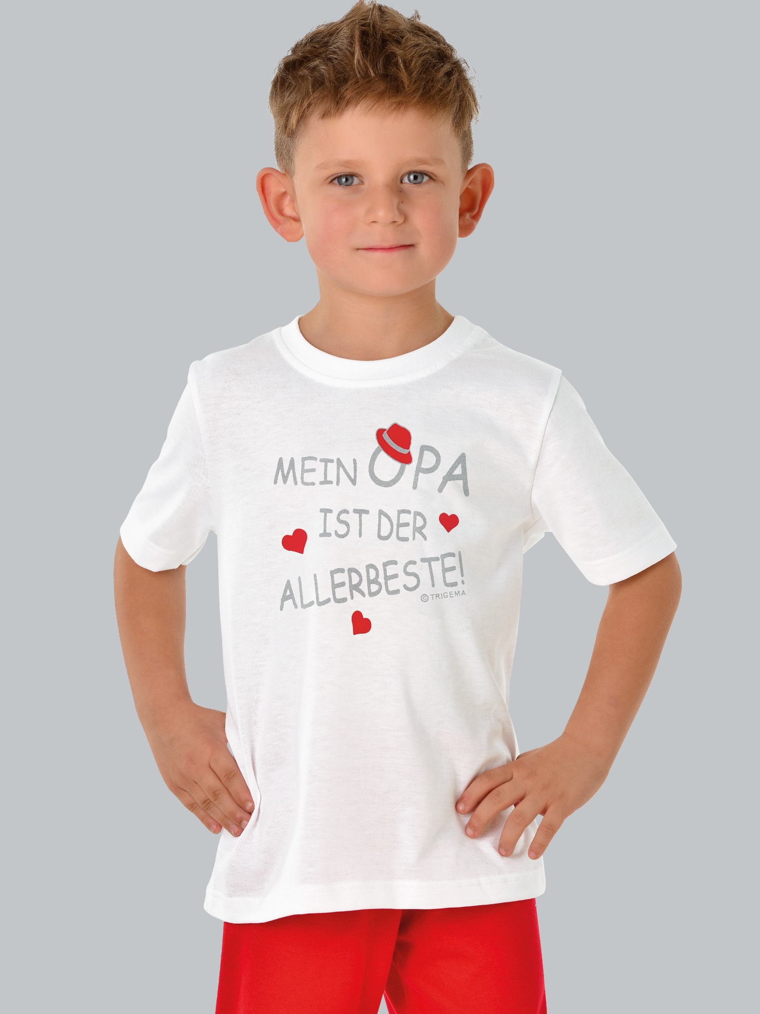 T-Shirt Opas Liebling Weiss