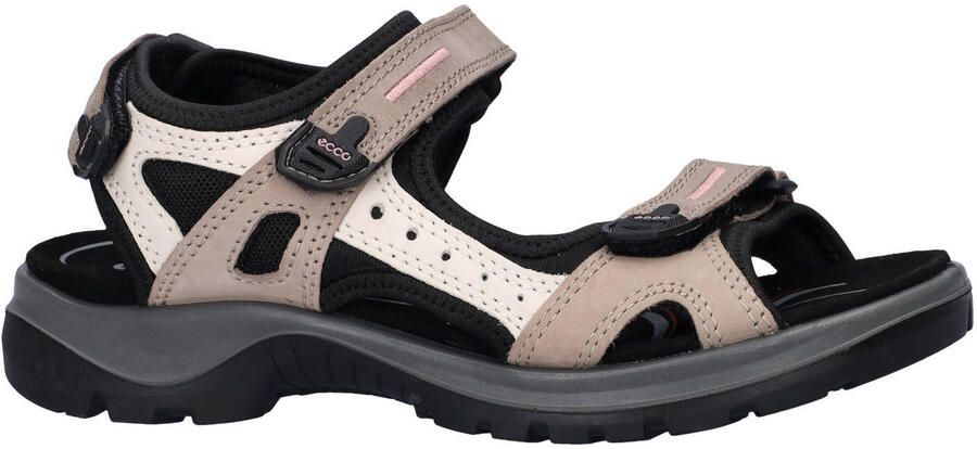 Ecco Offroad Atmos suede sandalen bruin beige