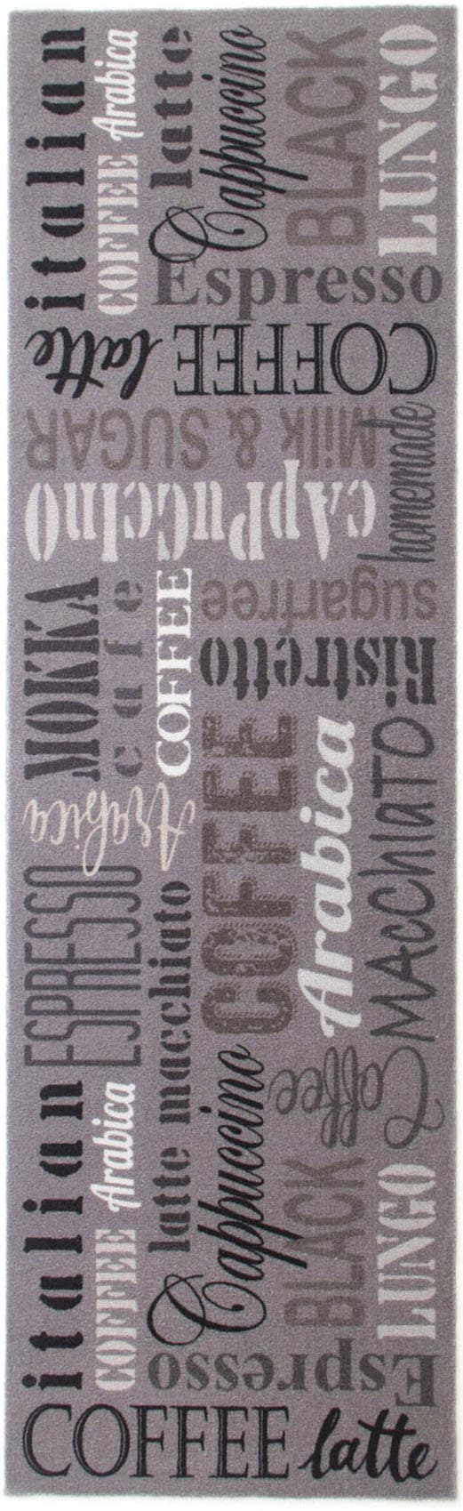 Primaflor-Ideen in Textil Küchenläufer »COFFEE, Made in Belgium« rechteckig 6,5 mm Höhe mit Schriftzug, Grösse 50x150 cm, rutschhemmend, waschbar, Küche