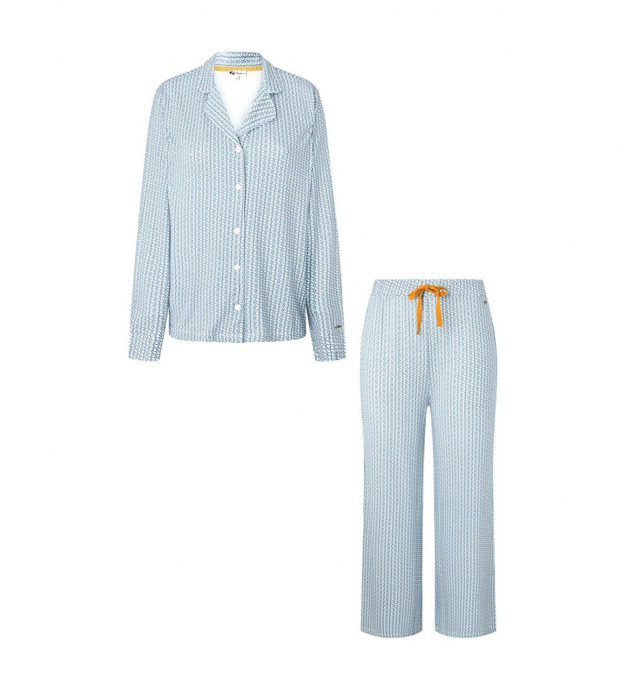 Conjunto de mini pijama azul Pepe Jeans