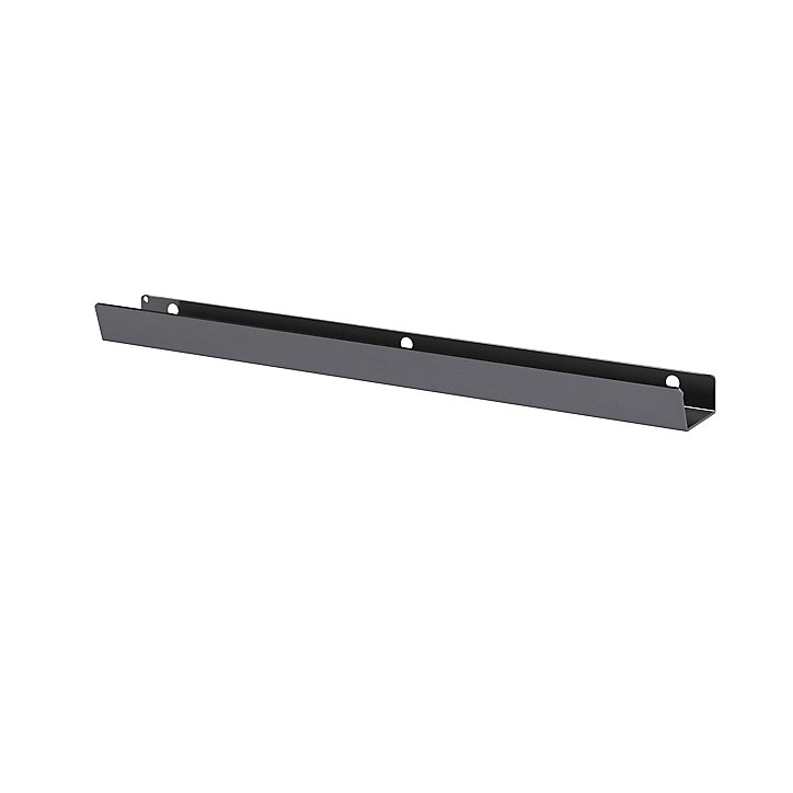 Lot de 2 poignées grises mates en acier GoodHome Atomia H 2,1 x L 29,3 x P 3,4 cm