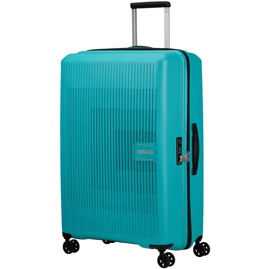 American Tourister Aerostep - 4-Rollen-Trolley M 67 cm erw. turquoise tonic