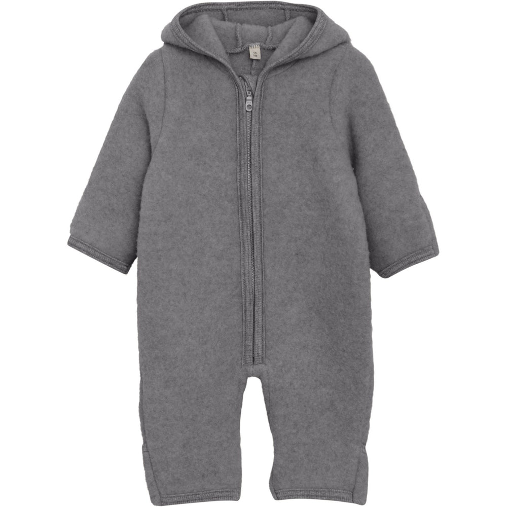 Køb Huttelihut Medium Grey Melange Køredragt Ears Uld Fleece